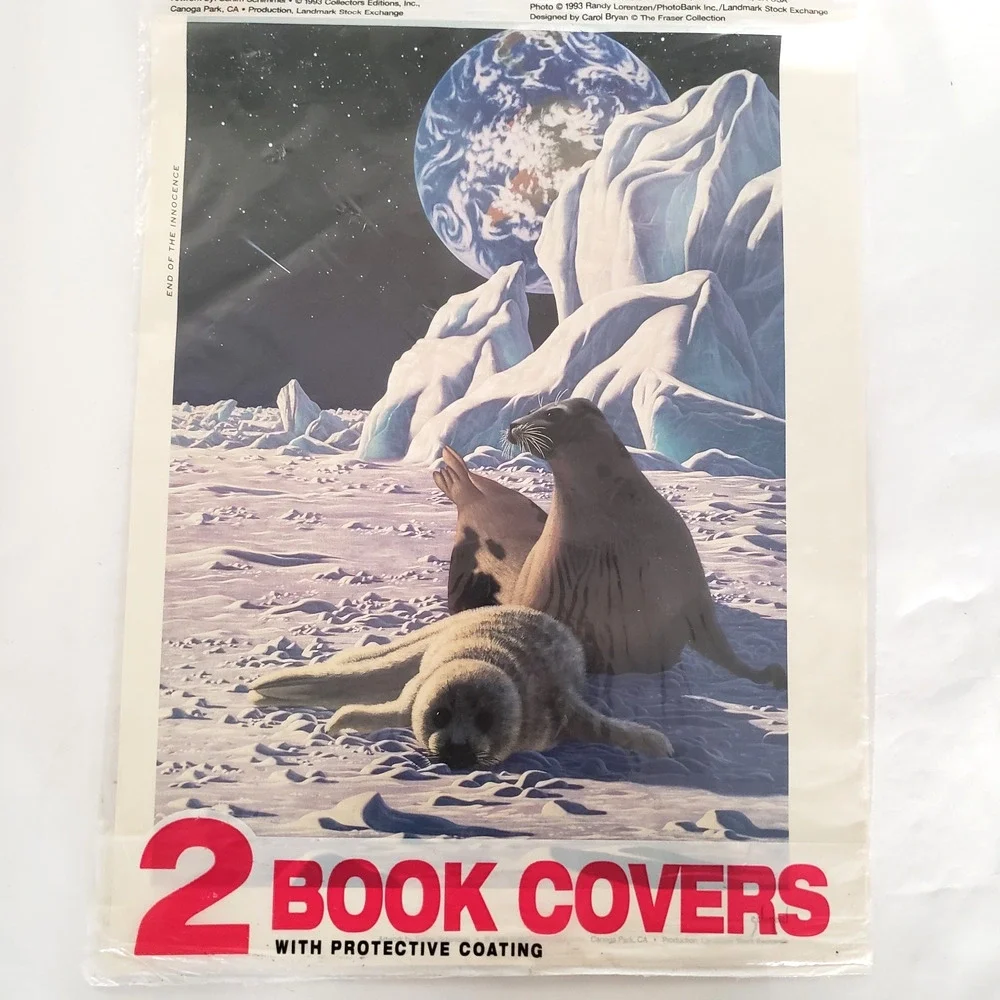 NEW!! (2) Vintage Stuart Hall Schim Schimmel Book Covers 1993 Seal 4 Total 13X20